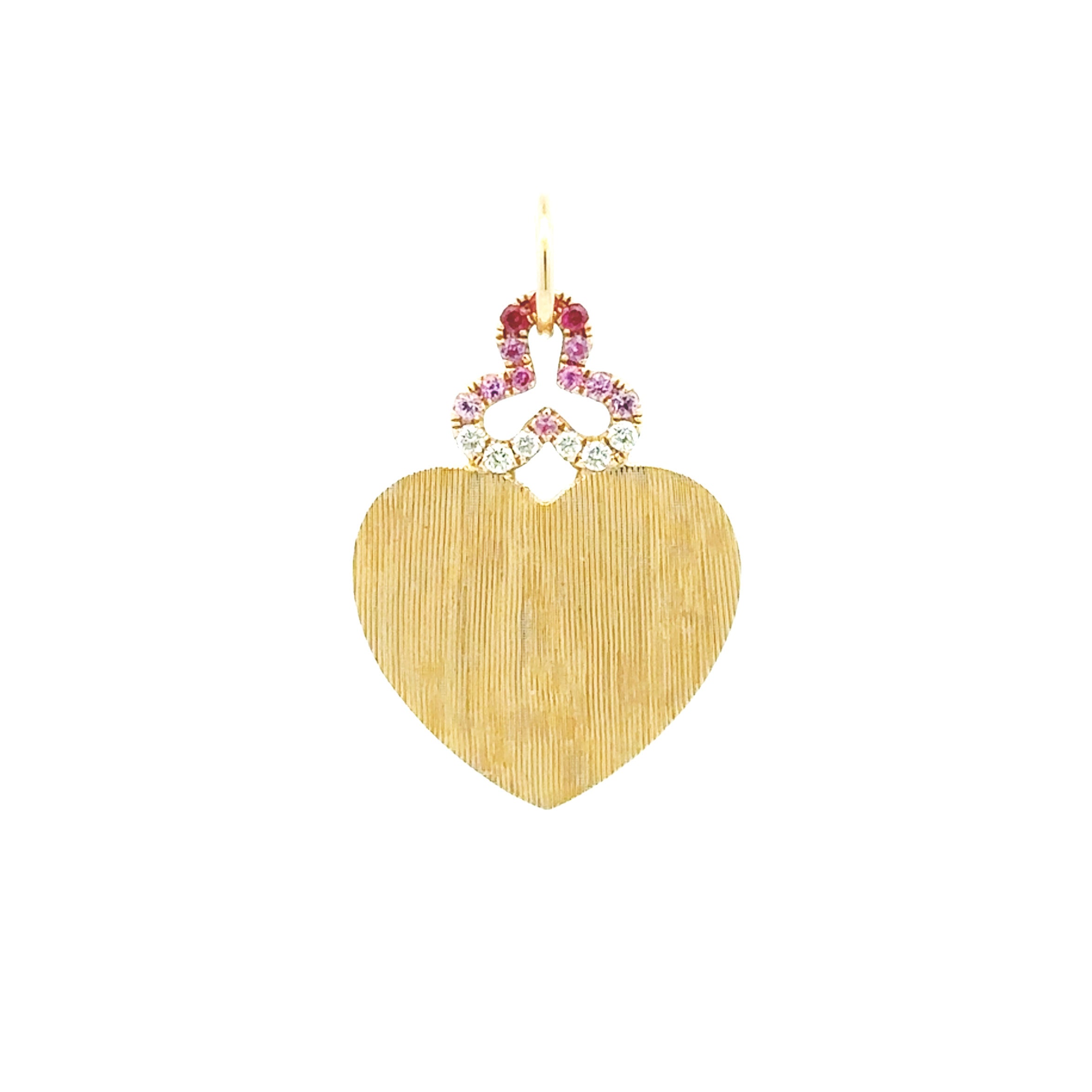 Pink Sapphire and Diamond Ombre Charm - Be On Park