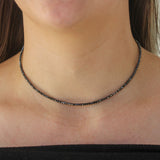 Sethi Couture Medium Black Diamond Beaded Necklace