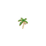 Loquet Diamond and Tsavorite Palm Tree Charm