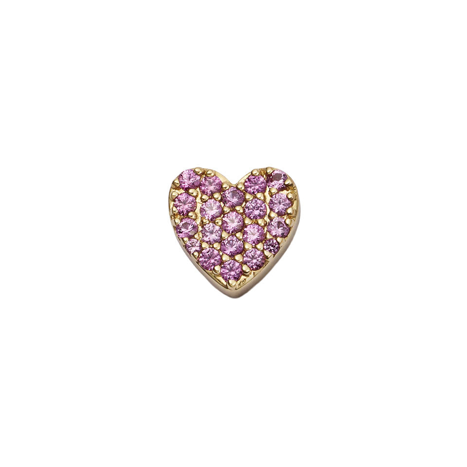 Loquet Pink Sapphire Eternal Heart Charm - Be On Park
