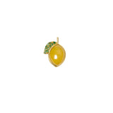 Loquet Cabochon Quartzite, Jade, and Tsavorite Lemon Charm
