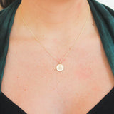 Sydney Evan Small Sitting Buddha Coin Charm Necklace