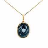 Be X Lauren Cancer Cameo Diamond Pendant Necklace