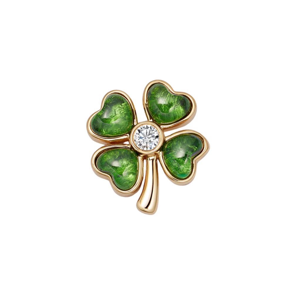 Loquet 18k Yellow Gold Four Leaf Clover Charm - Be On Park