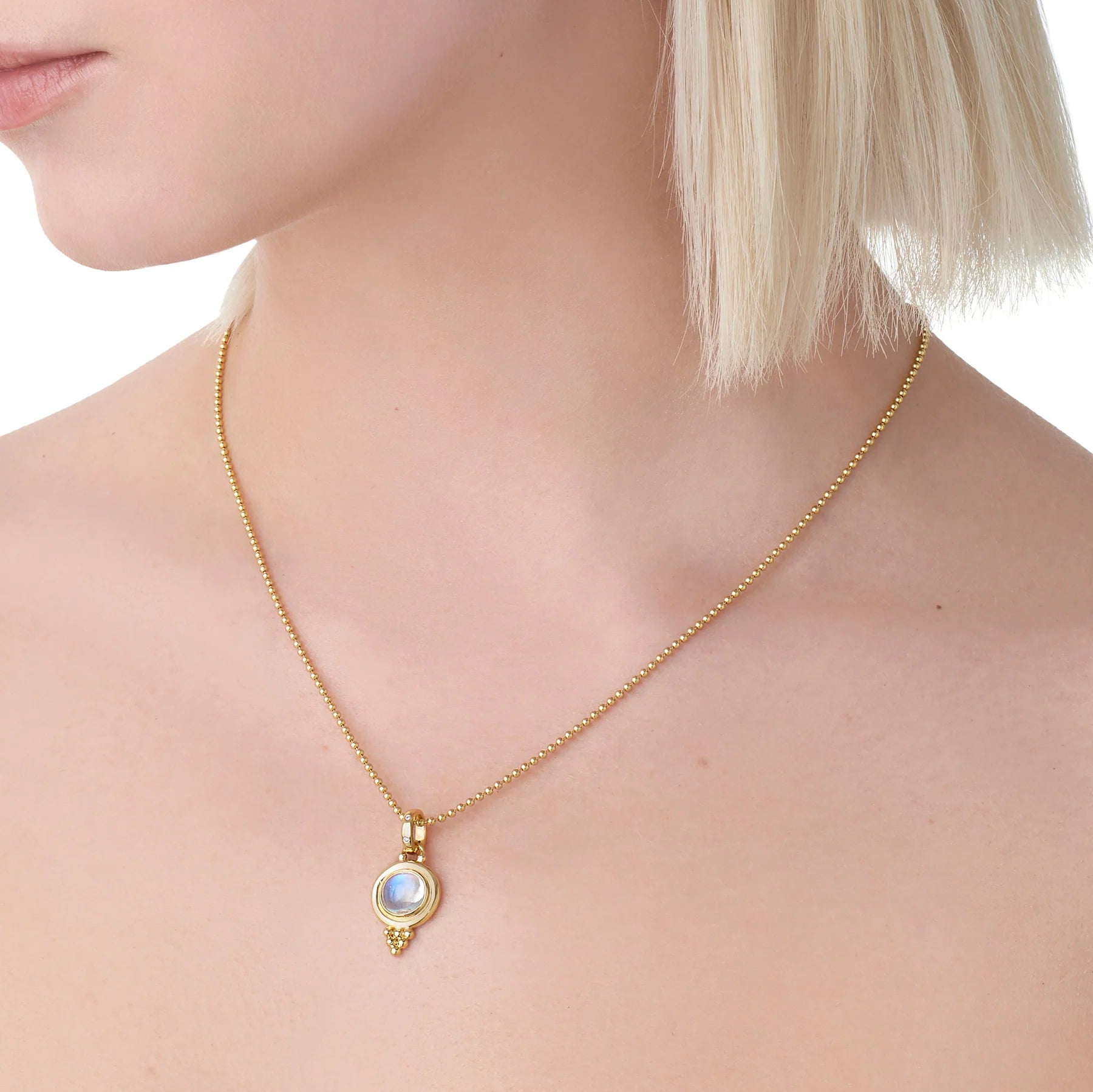 Temple St Clair Classic Blue Moonstone Temple Pendant - Be On Park