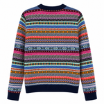 Suzie Kondi Kismet Sweater in Navy Fair Isle - Be On Park