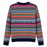 Suzie Kondi Kismet Sweater in Navy Fair Isle - Be On Park