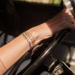 Gigi Clozeau Emerald Classic Bracelet in Yellow Gold, 6.7" - Be On Park