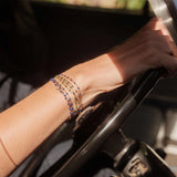 Gigi Clozeau Emerald Classic Bracelet in Yellow Gold, 6.7" - Be On Park