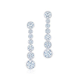 Kwiat Riviera Drop Earrings with Bezel Set Diamond