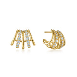 Kwiat Lyric Alternating Earrings with Diamond