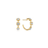 Kwiat Bezel-Set Diamond Hoop Earrings - Be On Park