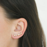 Penny Preville Wave Diamond Ear Climbers