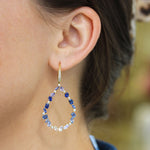 Penny Preville Diamond Moonstone and Blue Sapphire Tear Drop Earrings - Be On Park