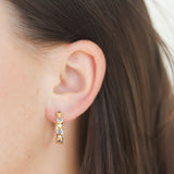Penny Preville Blue Sapphire and Diamond Aura Hoop Earrings
