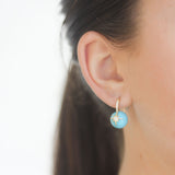 Sydney Evan Turquoise Starburst Earring with Diamond