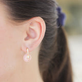 Sydney Evan Pink Opal Starburst Earrings with Diamond