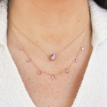 Graziela Pink Sapphire Bahia Pendant Necklace - Be On Park