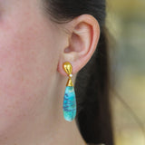 Gurhan Yellow Gold Peruvian Opals & Diamond Drop Earrings - Be On Park