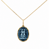 Be X Lauren Gemini Cameo Diamond Pendant Necklace
