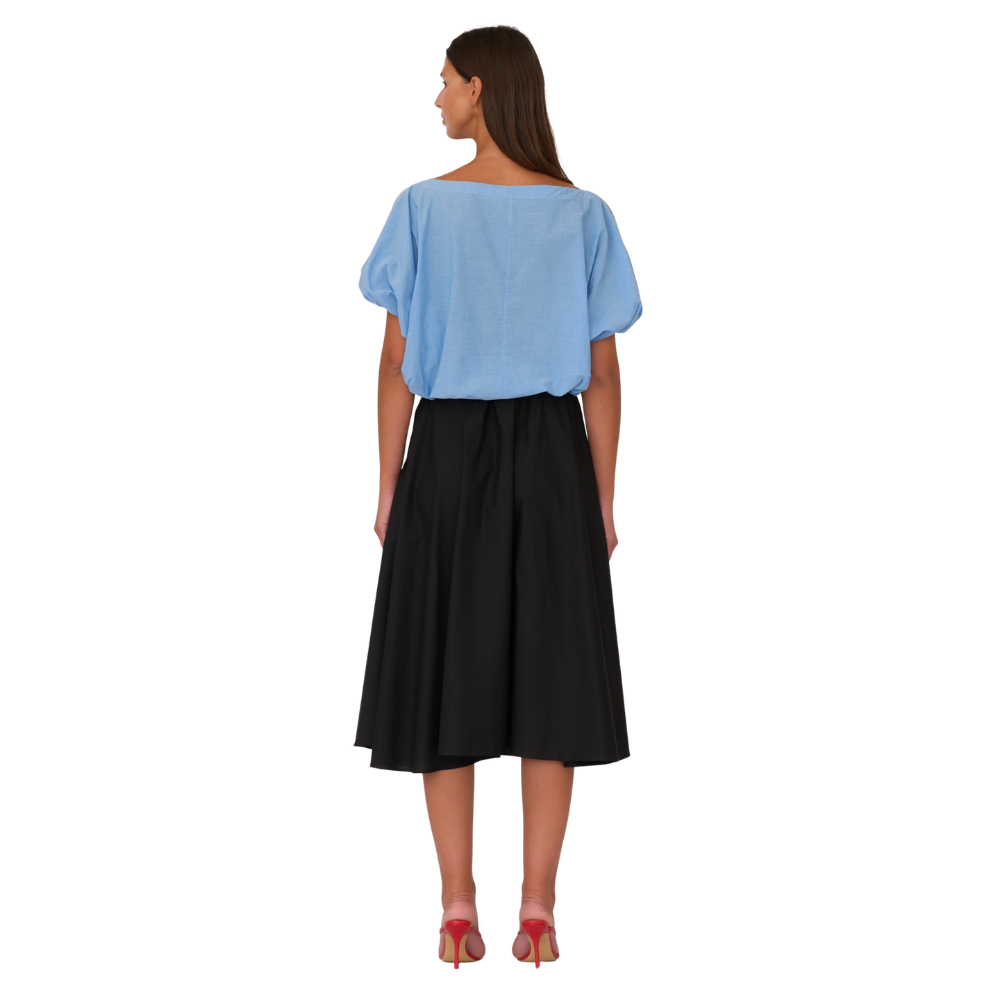 Secular Angie Cotton Poplin Skirt in Black - Be On Park
