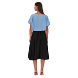 Secular Angie Cotton Poplin Skirt in Black - Be On Park