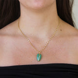 By Pariah Large Pebble Pendant in Green Aventurine - Be On Park