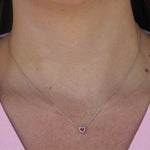Roberto Coin Diamond and Pink Sapphire Reversible Heart Necklace - Be On Park