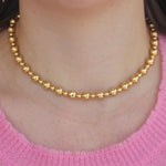 Antonio Papini Gold Ball Stretch Necklace - Be On Park