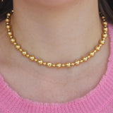 Antonio Papini Gold Ball Stretch Necklace - Be On Park