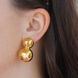 Antonio Papini Gold Ball Earrings - Be On Park