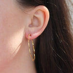 Signed by Chanel Camelia Hoop Earrings - Be On Park