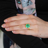 Lauren K Round Emerald Lisette Ring - Be On Park