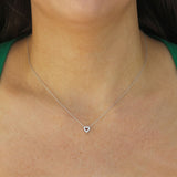 Roberto Coin Reversible Blue Sapphire and Diamond Heart Necklace - Be On Park