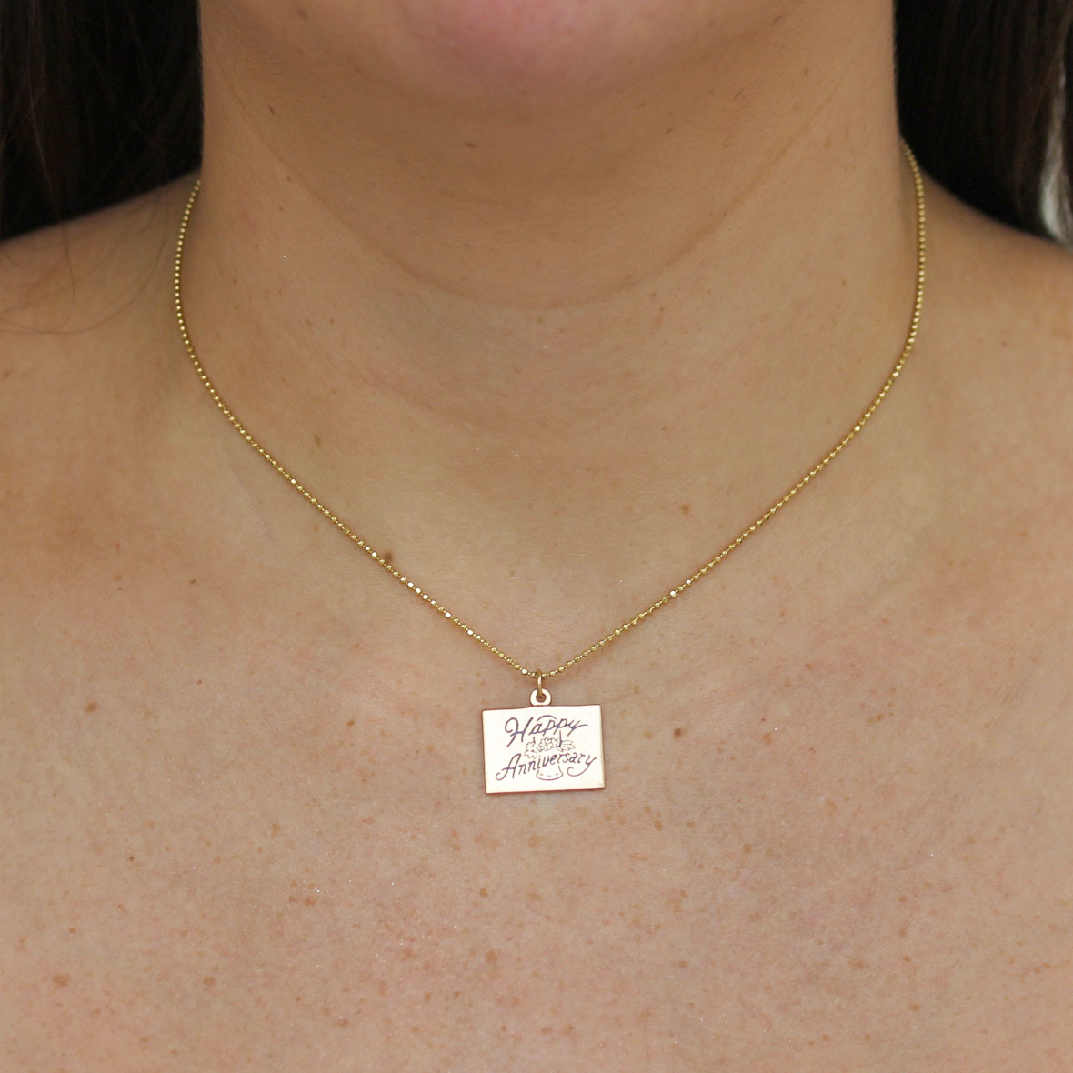 Vintage Happy Anniversary Charm - Be On Park