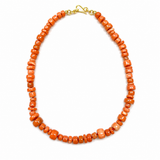 Stephanie Albertson Italian Coral Bead Necklace