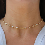 Kwiat Bezel Set Mixed Diamond Necklace