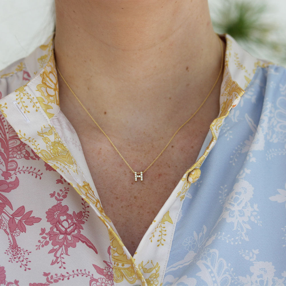 Roberto Coin Love Letter 'H' Necklace - Be On Park
