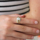 Kwiat Large Buckle Ring with Diamonds