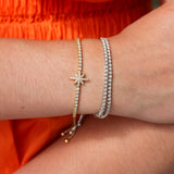 Graziela Double Row Diamond Bolo Bracelet