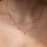 Graziela Medium Floating Diamond Necklace