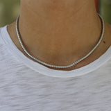 Gurhan Silver Diamond Beaded Necklace