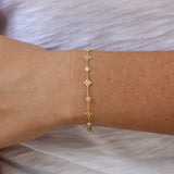 Roberto Coin Princess Pink Opal and Diamond Bracelet