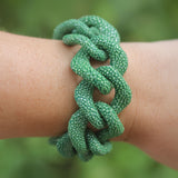 Salima Thakker Elementals Stingray Bracelet in Deep Green