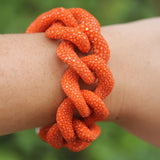 Salima Thakker Elementals Stingray Bracelet in Bright Orange