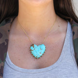 Suzy Landa Grand Turquoise & Diamond Necklace