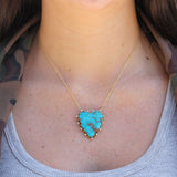 Suzy Landa Classic Turquoise & Diamond Necklace