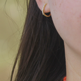 Roberto Coin Diamond Pavé Huggie Earrings