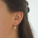 By Pariah Orbit Topaz Hoop Earrings