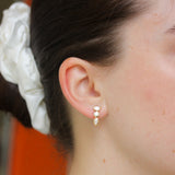 Crisscut Mixed Shape Diamond Drop Earrings